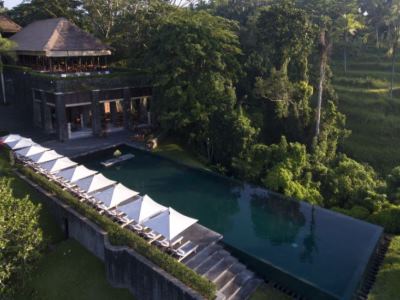 outdoor pool - hotel alila ubud - bali island, indonesia