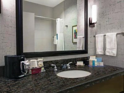 bathroom - hotel hampton inn suite@the university/capitol - austin, texas, united states of america